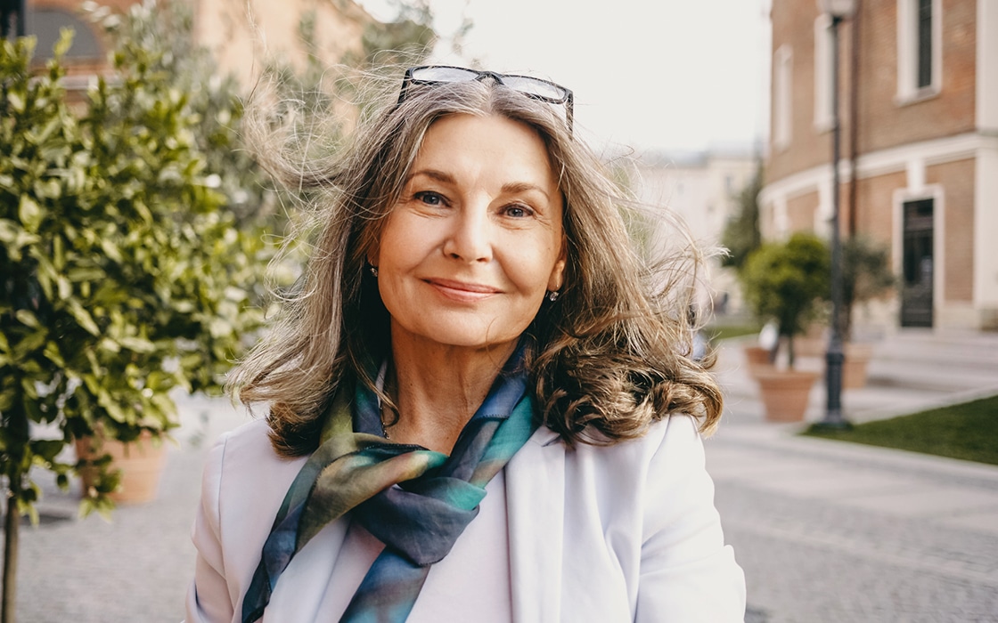 Woman With Scarf Photo